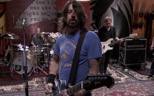 Dave Grohl happy