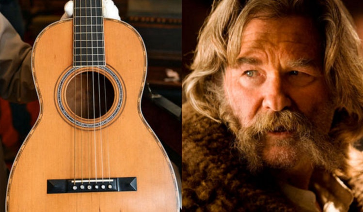 Afhængig diskret roterende Salty Dog Kurt Russell smashed a priceless 145 year old Martin Guitar on  set of the Hateful Eight -