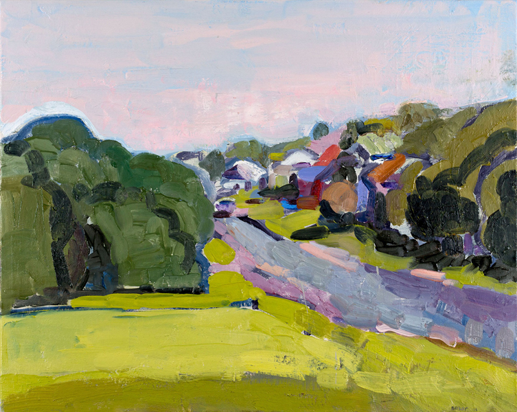 Beside the Playing Fields, 2016, Oil on Canvas, 61x76cm
