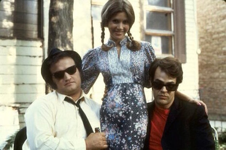 Belushi, Carrie Fisher, and Aykroyd