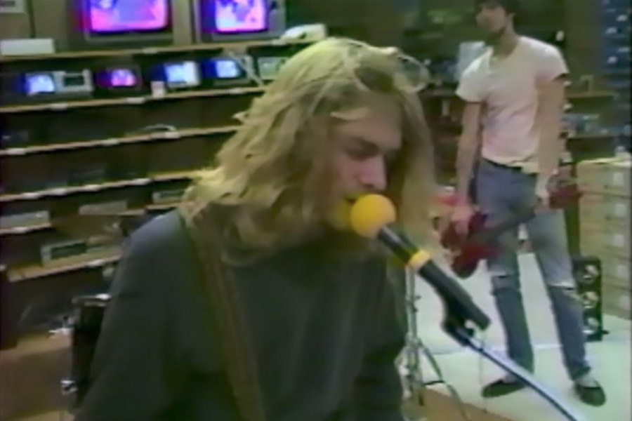 kurt cobain nirvana 1988 radioshack