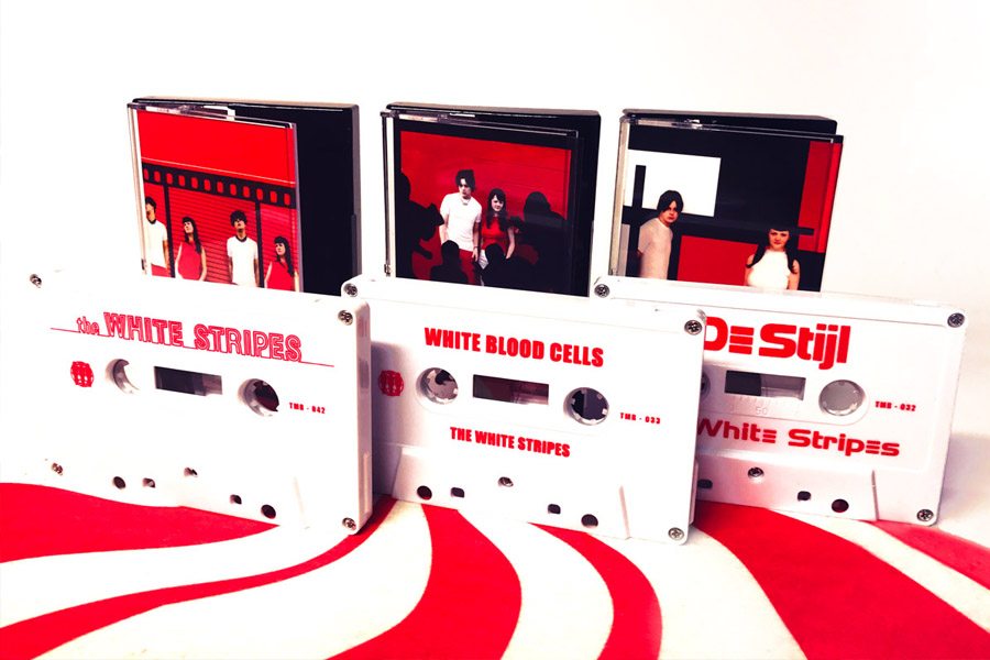 the white stripes cassette cassettes white blood cells de stijl