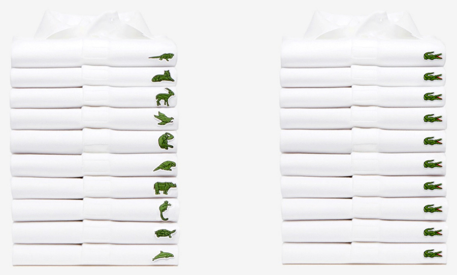 lacoste with different animals