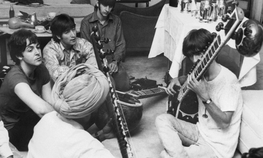 Beatles with Sitar