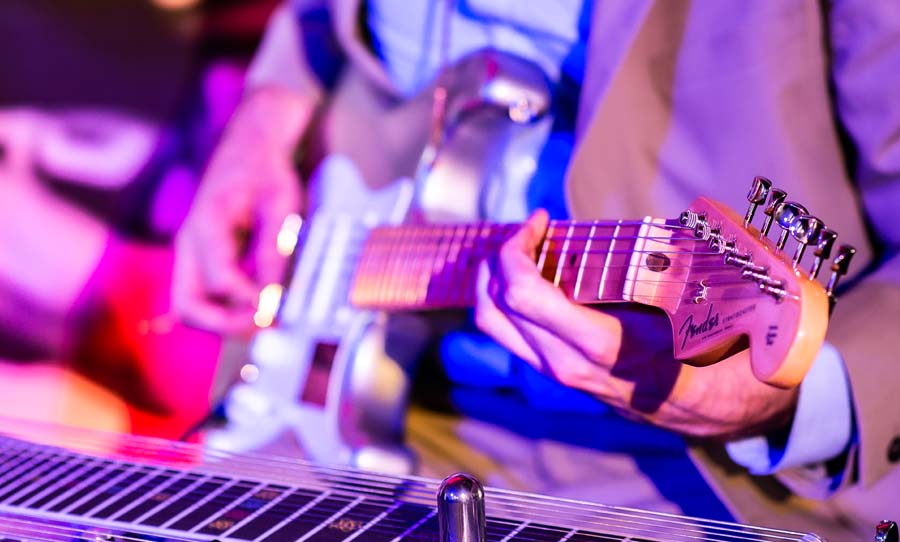 Fender Stratocaster on stage