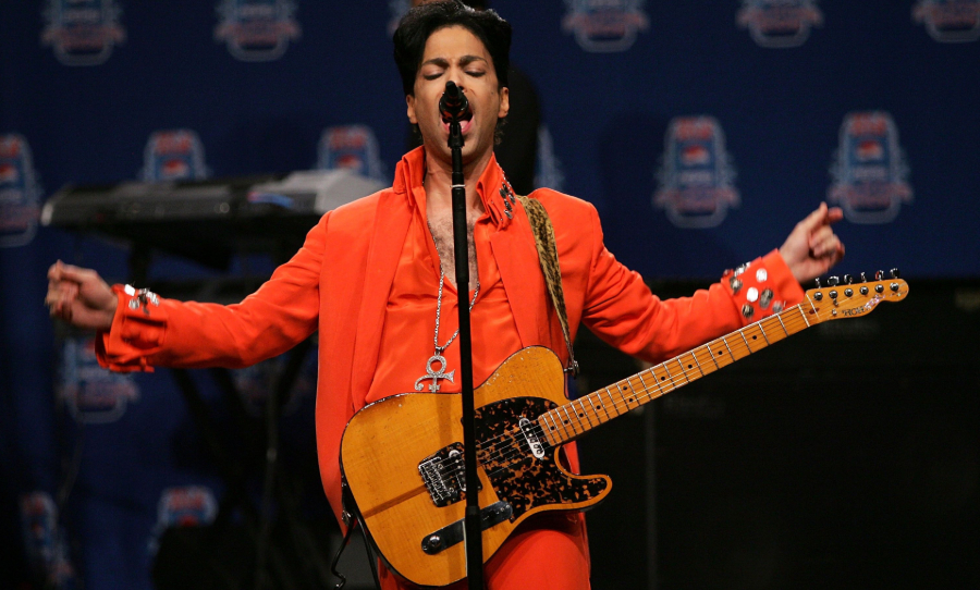 Prince with Telecaster