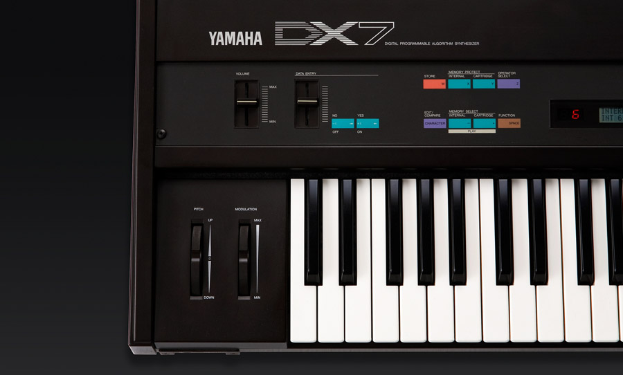 Yamaha DX7 close up