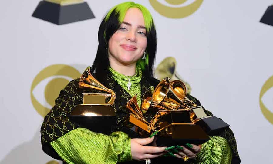 Billie Eilish wins 5 Grammy awards