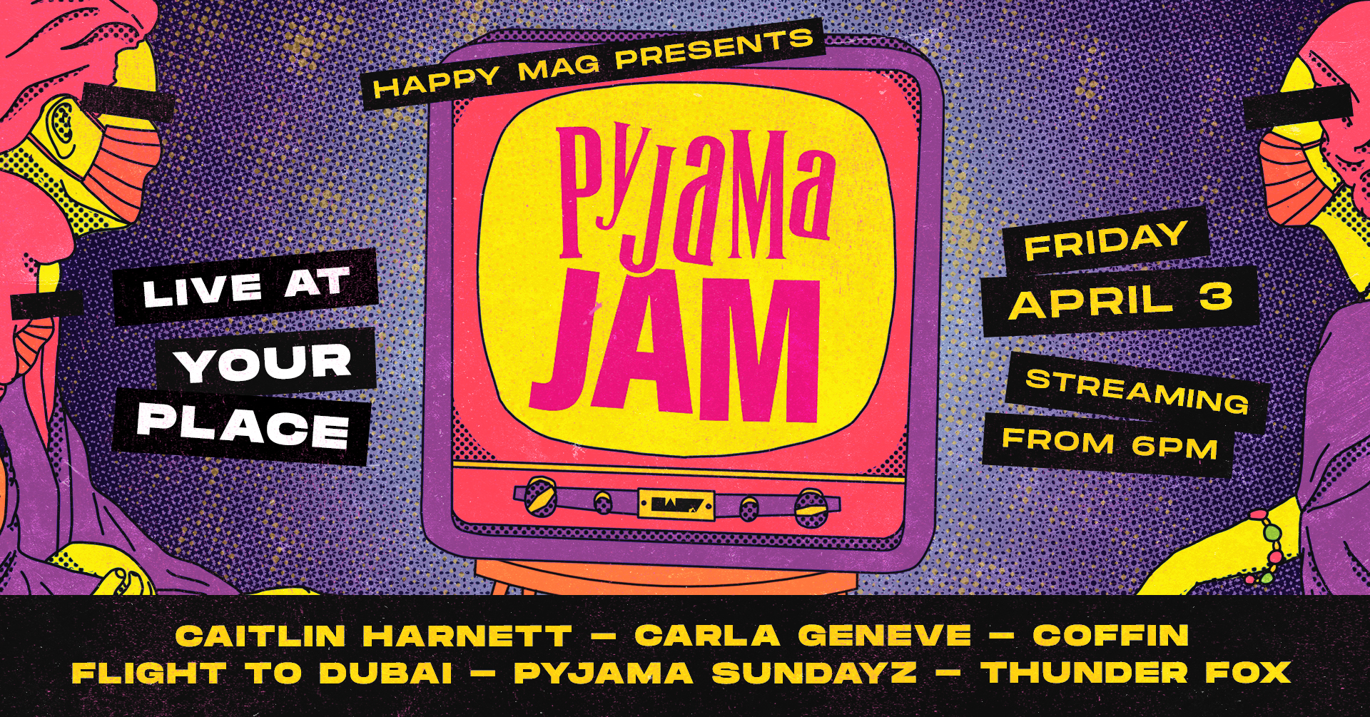 pyjama jam poster lineup