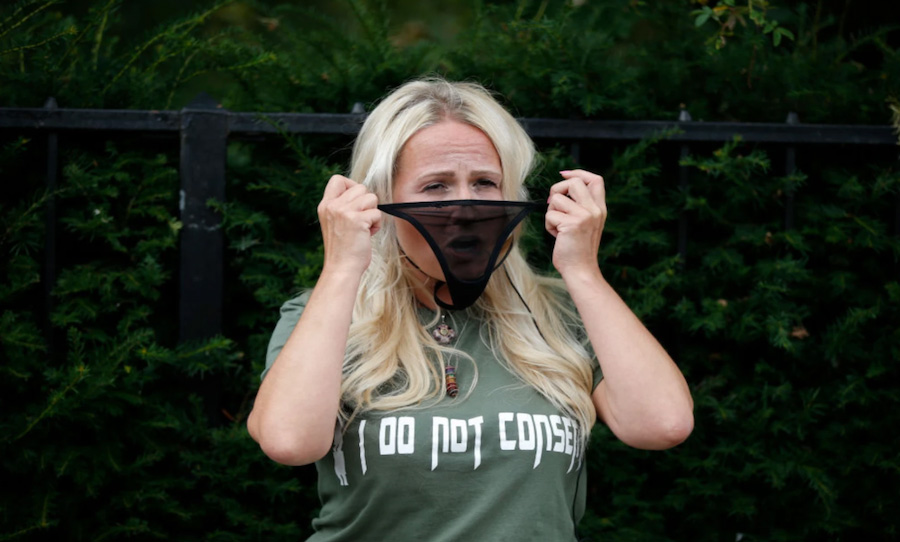 anti-mask protest London