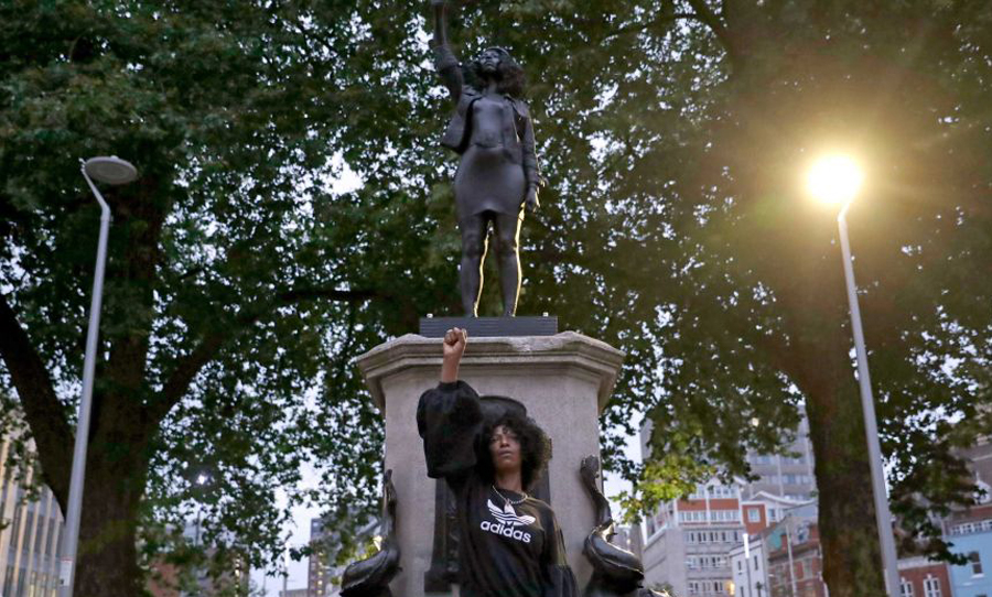 black lives matter, statue, protest, movement, monument, art