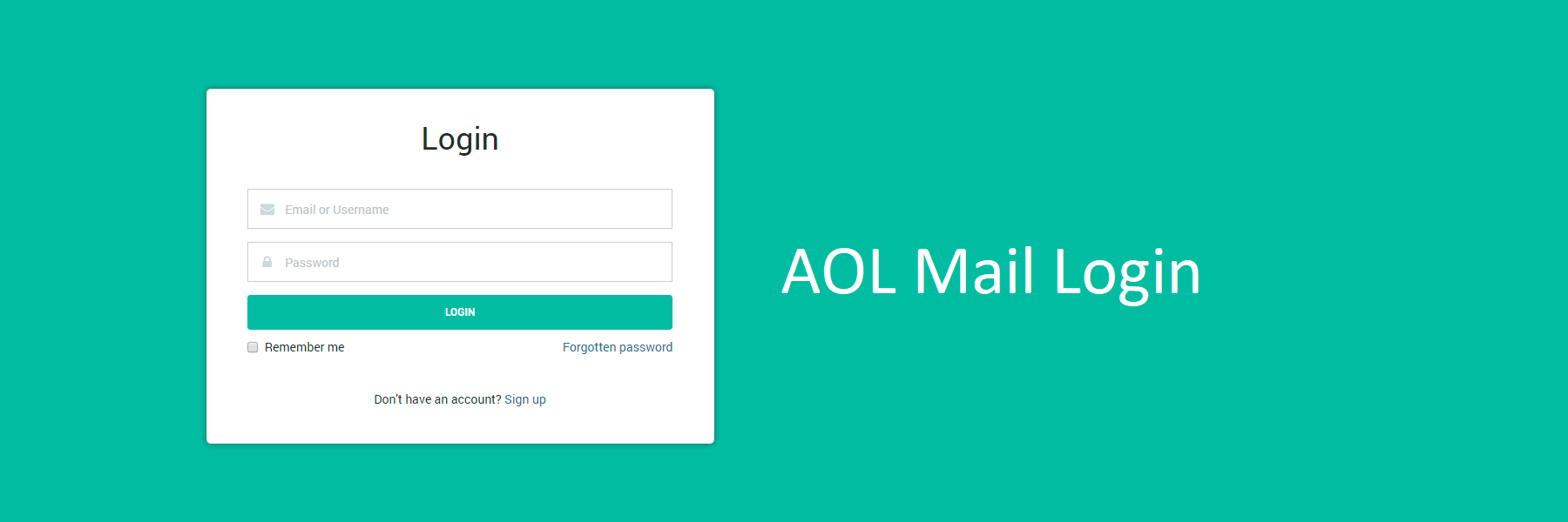 AOL Mail Login Page  How to Sign in to AOL Mail 