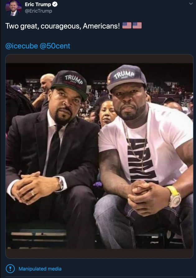 Ice Cube, Eric Trump, 50 Cent