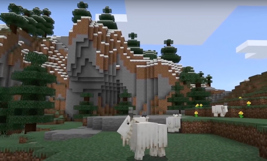 Minecraft Mountain Goats Screenshot