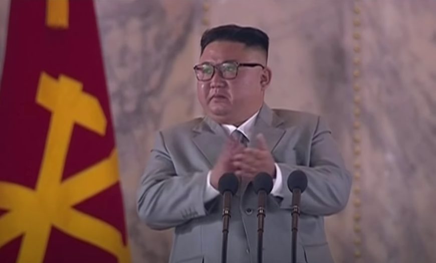North Korea's Kim Jong Un speaks softly, shows off new military might