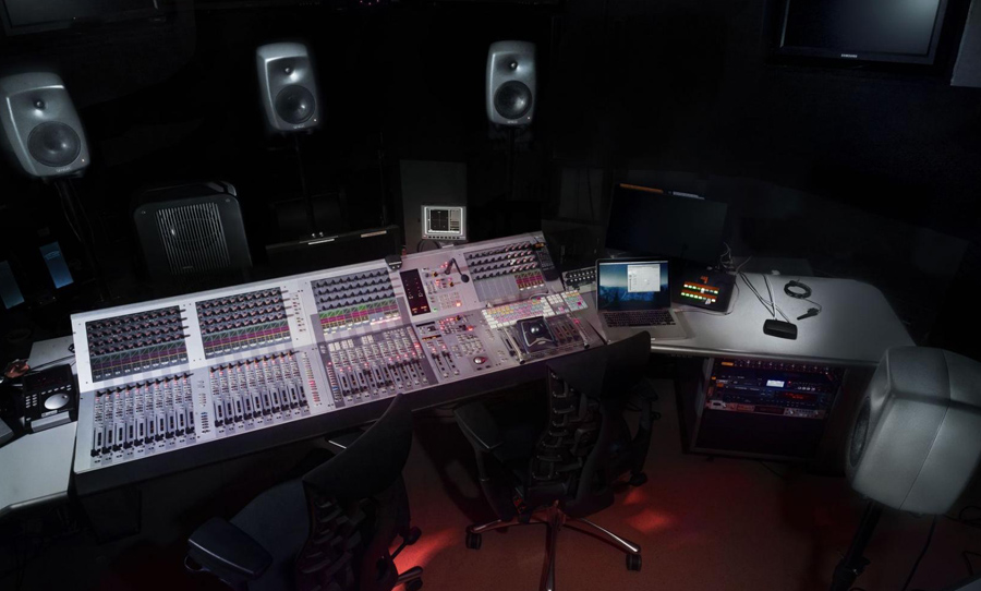 Studio monitors, audio interface