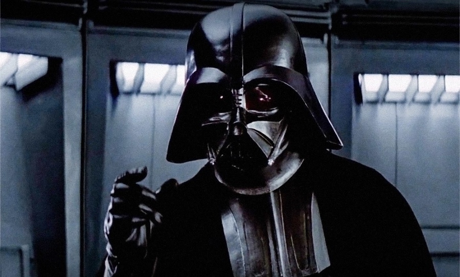 Phew: the original Vader helmet has finally been returned by its thief