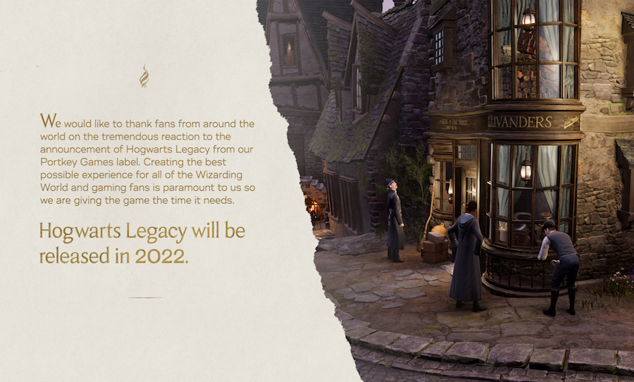 Hogwarts Legacy Delay Announcement 