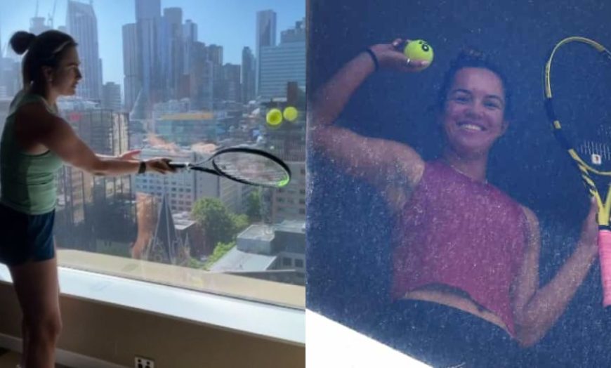 Australian Open tennis stars are going a little crazy in hotel quarantine