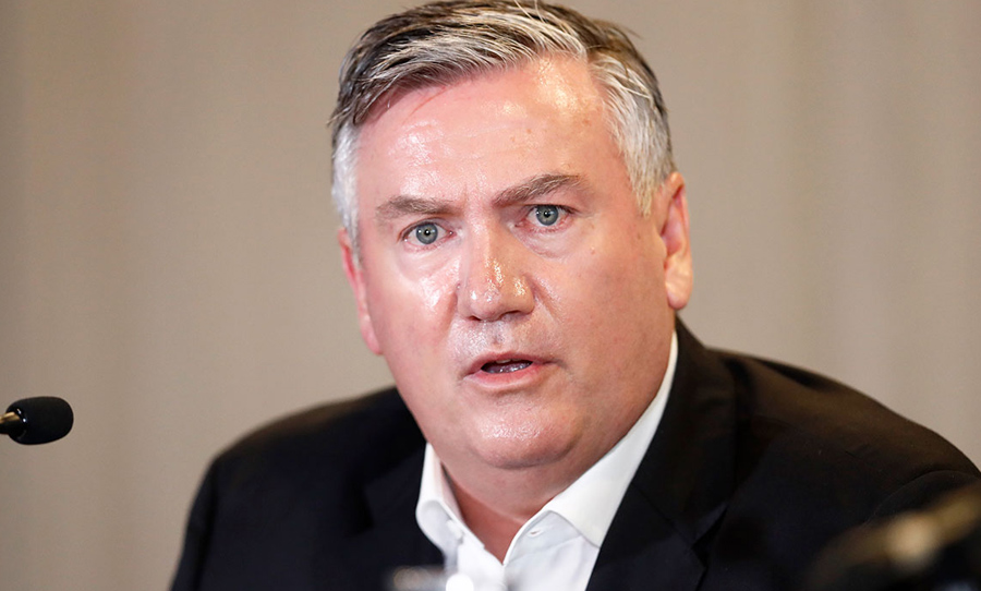 Collingwood club president Eddie McGuire is set to step down at the end of 2021. Photo: Getty