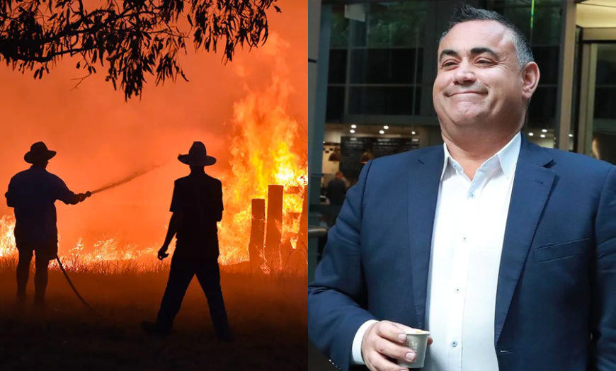 NSW Deputy Premier John Barilaro admits to pork barrelling bushfire