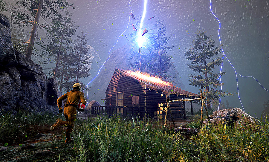 Rocketwerkz Icarus survival game lightning hut