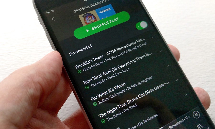 Spotify On a phone