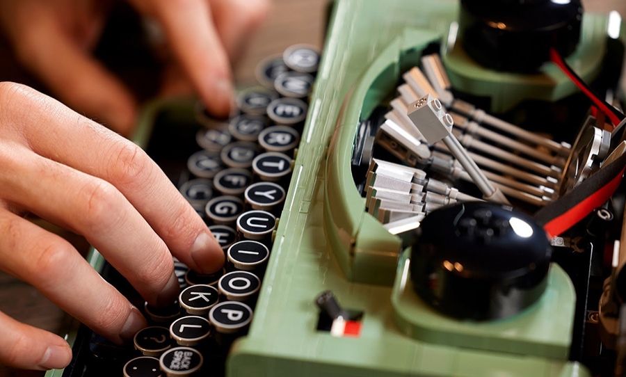 machine à écrire lego