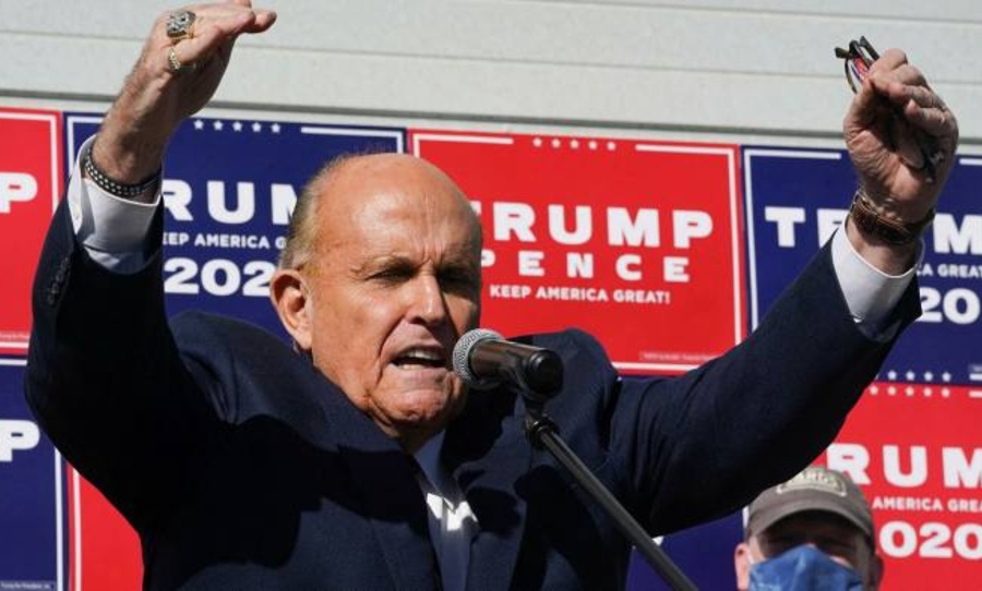 Rudy Giuliani law practice debarred suspended 2021