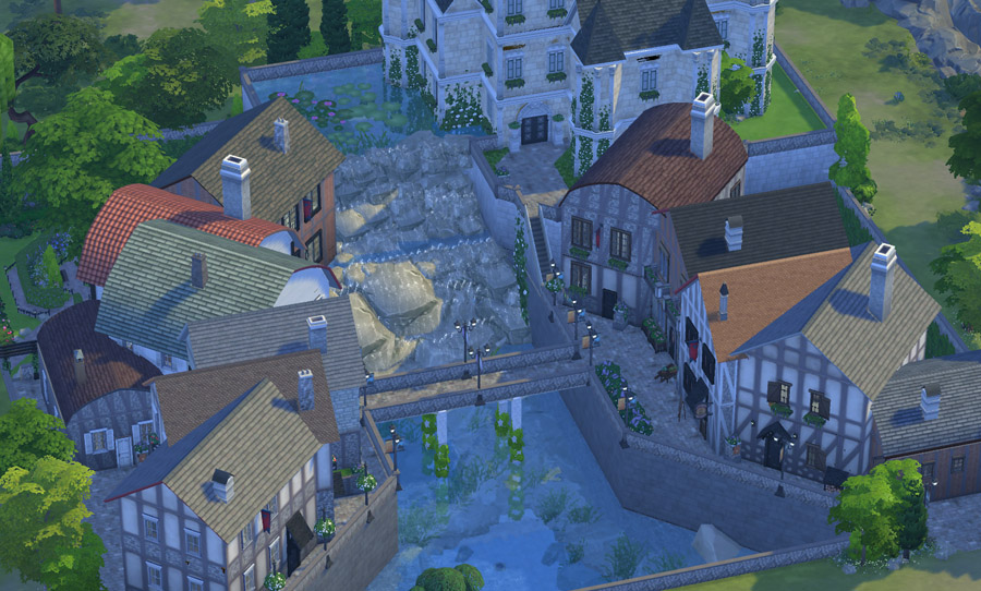 Old French Village, best the sims 4 mods