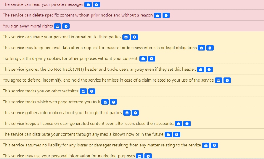 terms and conditions