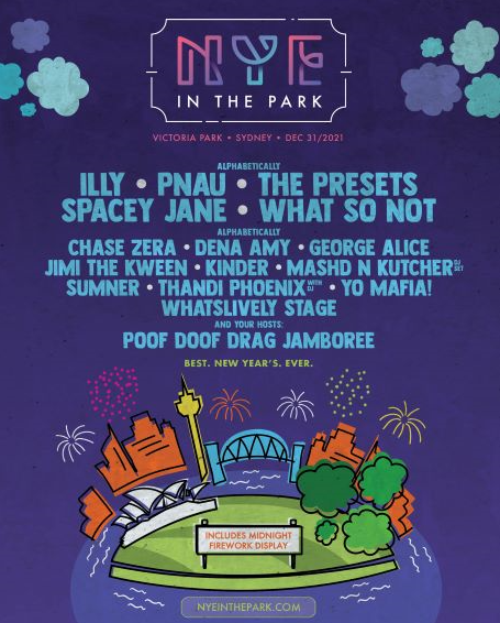 NYE in the Park 2021 sends off the year with PNAU, Spacey Jane, and more