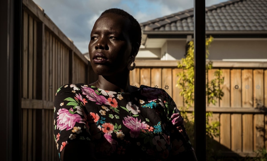 Writer Nyadol Nyuon who writes 'Her Mother's Daughter' in 'Growing Up in Australia' (Photo: Christopher Hopkins/The Guardian)