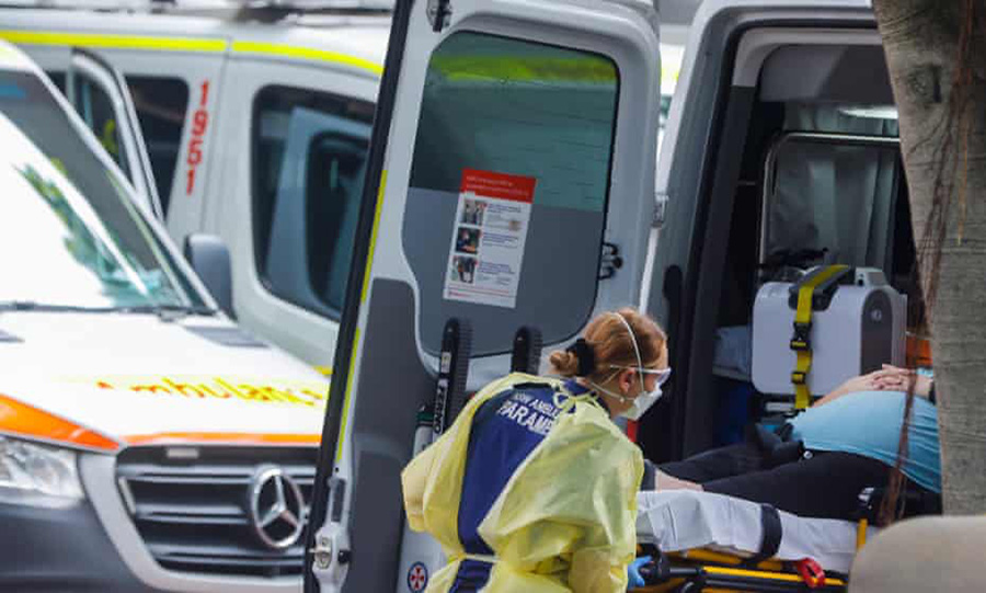 A paramedic unloading a patient at Royal Prince Alfred Hospital. Image courtesy: Getty Images.