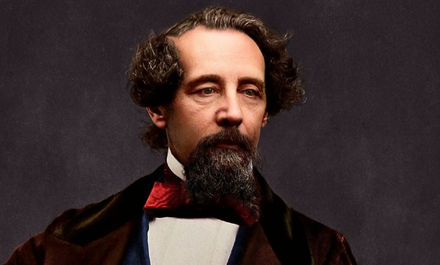 A newly colourised photograph of Charles Dickens. (Photo: Charles Dickens Museum/Oliver Clyde/Rex/Shutterstock)