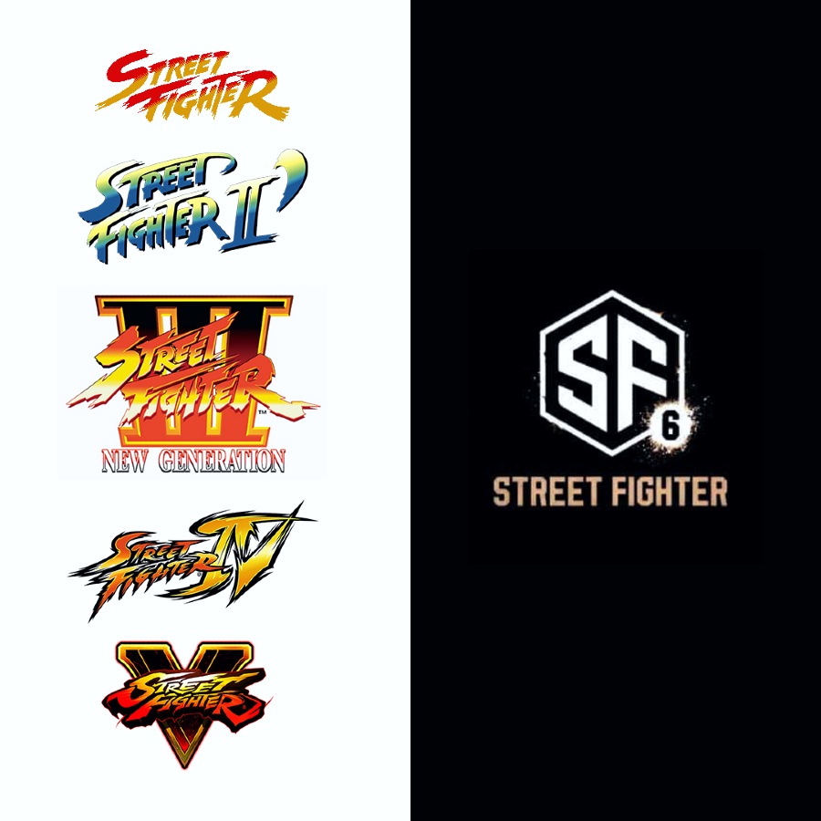 Capcom street fighter 6 logo comparison