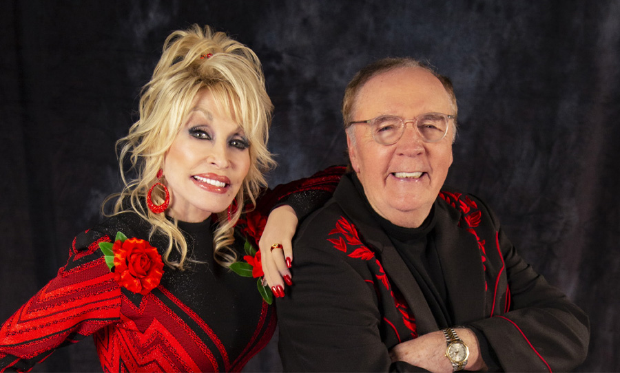Dolly Parton with 'Run Rose Run' co-author, James Patterson
