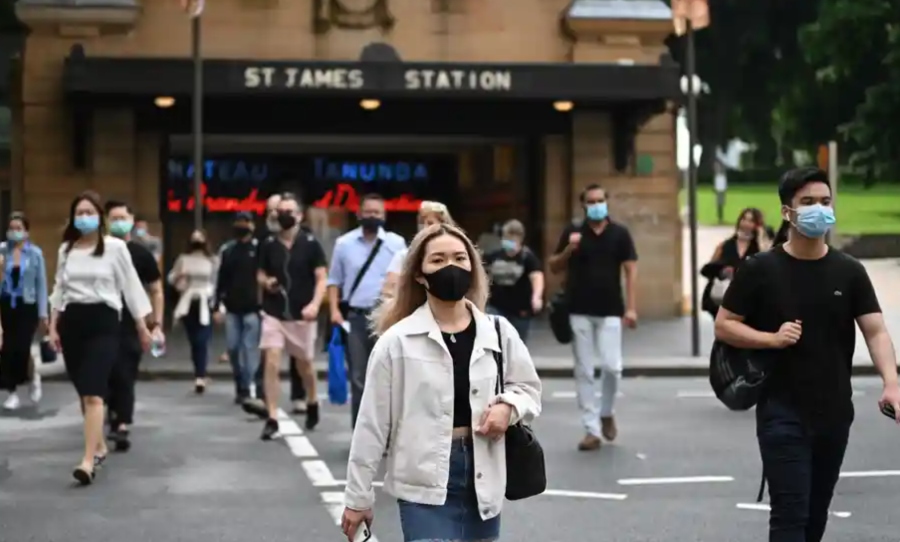Sydney wearing masks