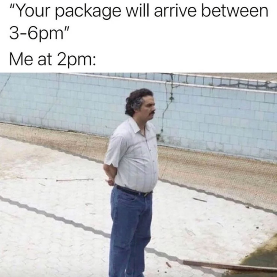 Waiting for package meme