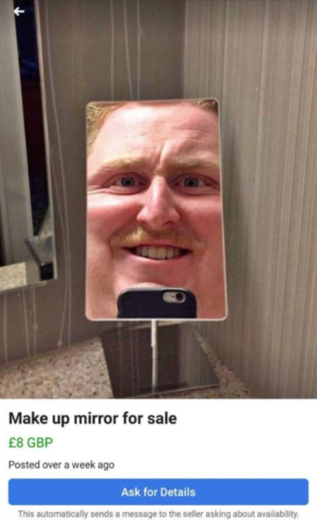 People Selling Mirrors: 25 Cursed Pictures Of People Selling Mirrors Online