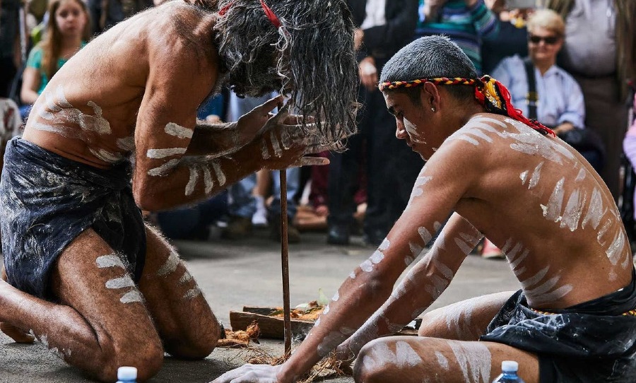 Aboriginal smoking ceremony