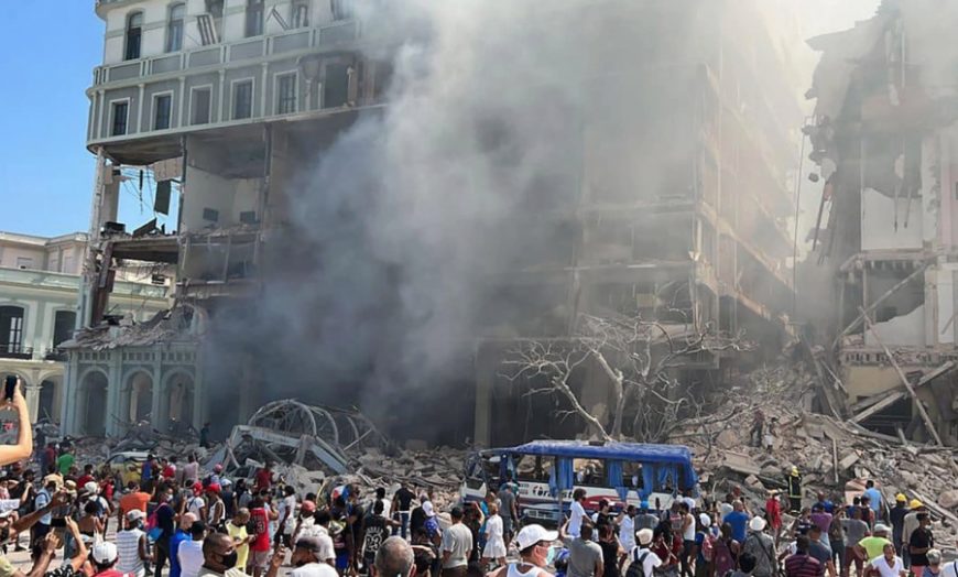 Cuban hotel explosion