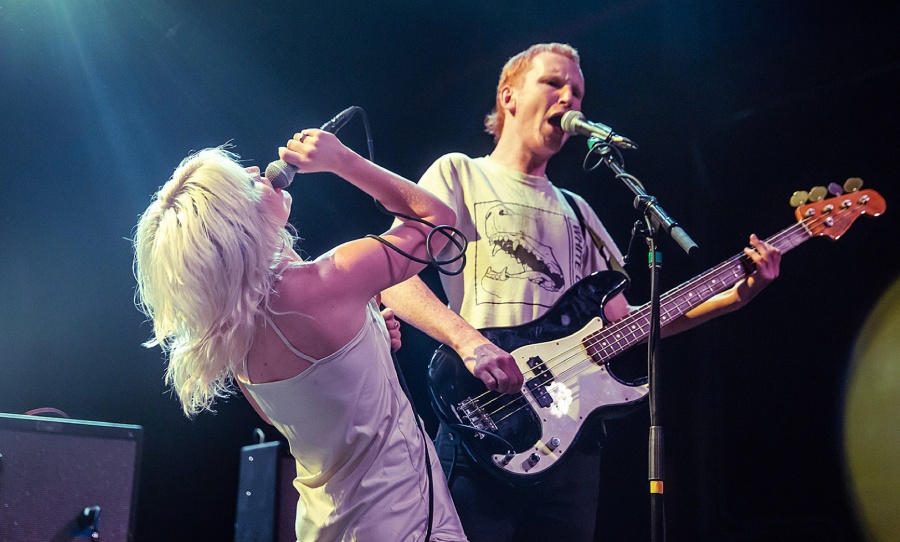 Amyl and The Sniffers performing at Coachella | Credit: P Squared