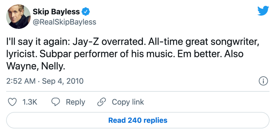Skip Bayless Twitter