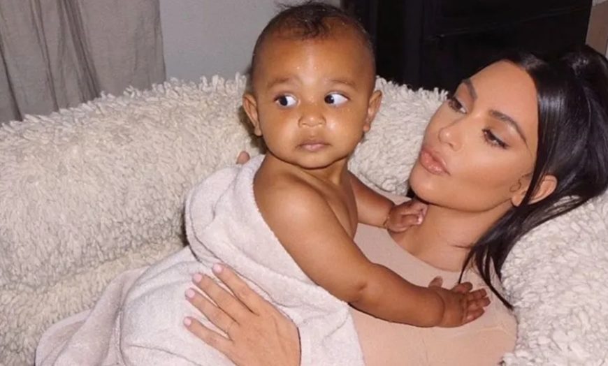 Kim Kardashian and son psalm
