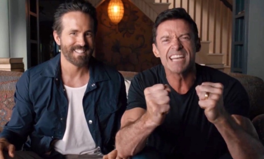 Hugh Jackman & Ryan Reynolds Deadpool promo teaser still