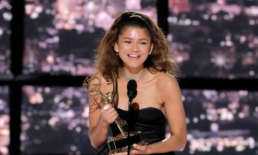 Zendaya makes Emmys history with record-breaking win