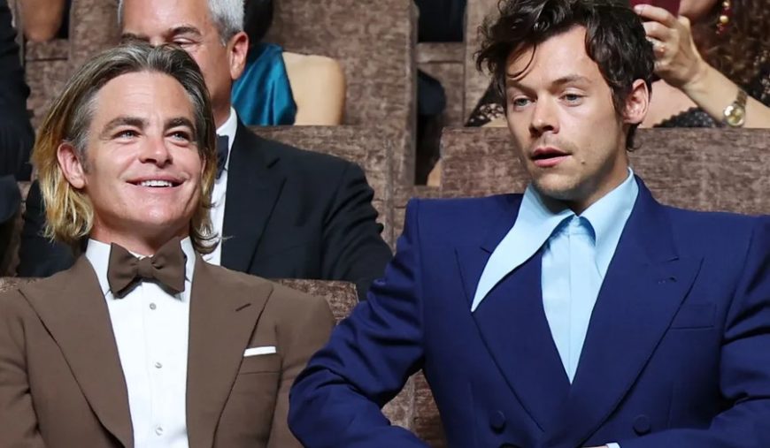 Refute all you want, Harry Styles def spat on Chris Pine