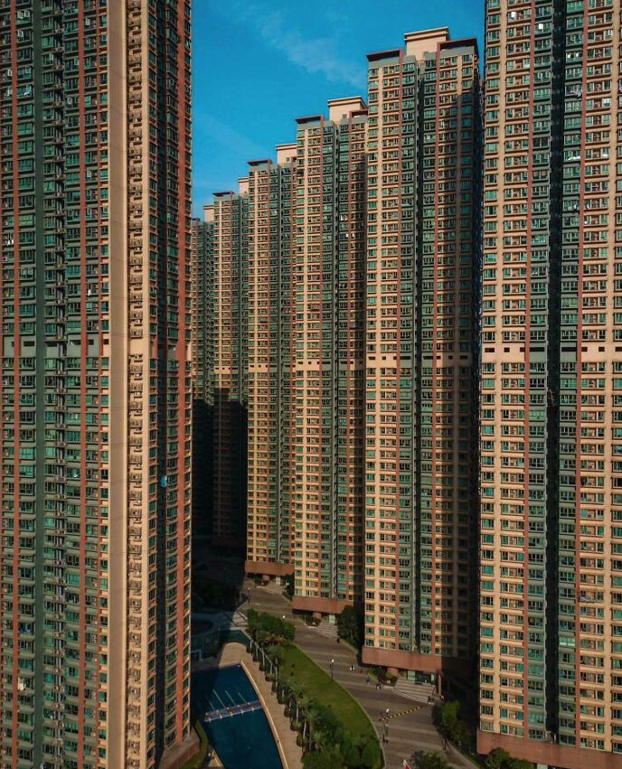 Residential Block In Hong Kong