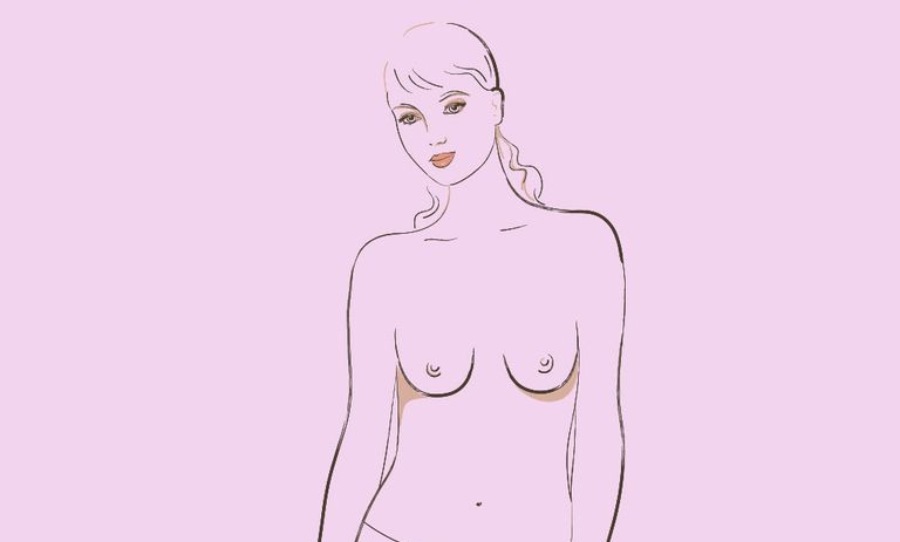 slender breasts